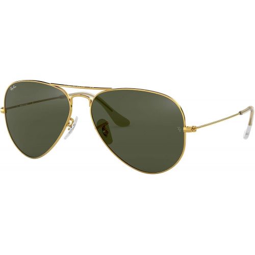  Ray-Ban AVIATOR LARGE METAL - GOLD Frame PHOTO YELLOW GSM Lenses 55mm Non-Polarized