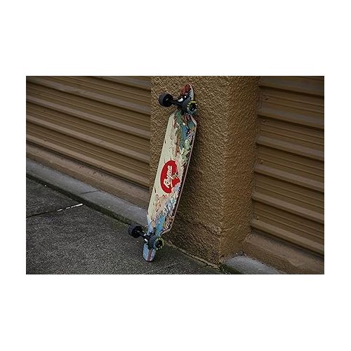  Rayne Longboards 2022 Flight 38'' Drop-Through Cruising & Carving Longboard Complete, Multicolored