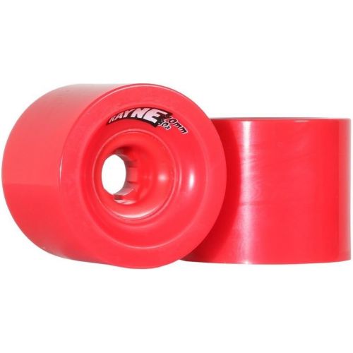  Rayne Lust 70mm, 75mm, 77A, 80A Longboard Wheels, Square-Lipped Center-Set Urethane Longboard Skateboard Wheels, Smooth Finish for Firmer Grip, Slide Thane for Butter Slides, Ideal