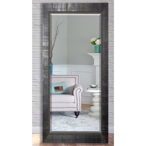  Rayne Mirrors US Made Tuscan Ebony Beveled Full Body Mirror Exterior: 29.5 X 64.5