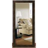 Rayne Mirrors US Made Brushed Classic Brown Beveled Full Body Mirror Exterior: 30.5 X 71