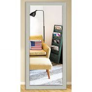 Rayne Mirrors US Made Vintage White Beveled Full Body Mirror - White/Silver Exterior: 28.5 X 69