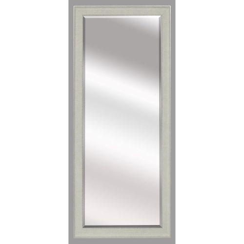  Rayne Mirrors US Made Vintage White Beveled Full Body Mirror - White/Silver Exterior: 28.5 X 69