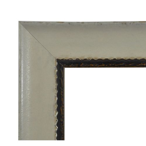  Rayne Mirrors US Made Jaded Ivory Beveled Full Body Mirror - Ivory/Black Exterior: 30.5 X 71