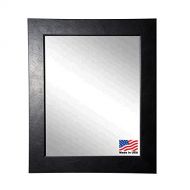Rayne Mirrors American Made Rayne Executive Black Wall Mirror, 29 x 35