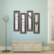 Rayne Mirrors Molly Dawn Antique Silver Wall Mirror, 4 Panels, 15.5W x 39.5H in.