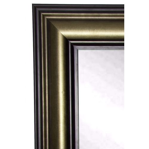  Rayne Mirrors American Made Rayne Stepped Vintage Wall Mirror, 30 x 36