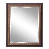 Rayne Mirrors American Made Rayne Traditional Cameo Bronze Beveled Wall Mirror, 24.5 x 30.5