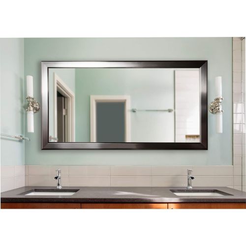  Rayne Mirrors U.S. Made Silver Rounded Large Vanity Mirror 30.5 x 54