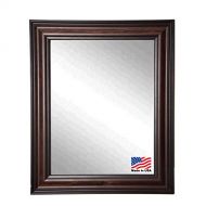 Rayne Mirrors American Made Rayne Harvest Walnut Wall Mirror, 31.5 x 37.5