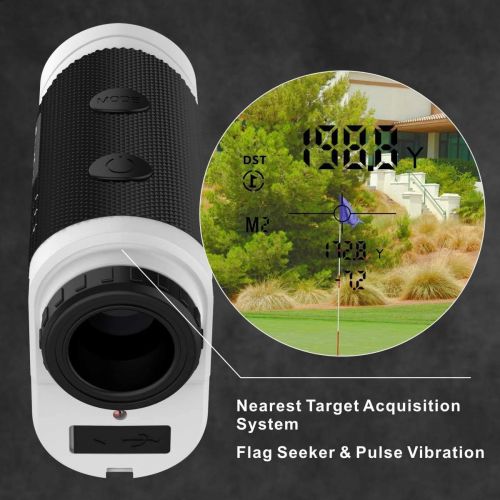  [아마존베스트]Raythor Pro GEN S2 Golf Rangefinder, Laser Range Finder with Pinsensor and Physical Slope Switch, Continuous Scan, Rechargeable Battery, Tournament Legal Rangefinder for Profession