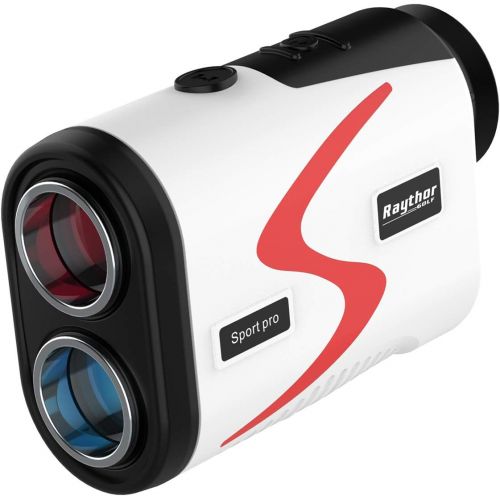  Raythor Golf Rangefinder, 6X Rechargeable Laser Range Finder 1000 Yards with Slope Adjustment, Flag Seeker with Vibration and Fast Focus System, Continuous Scan Support, Help You C