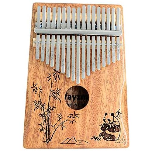  [아마존베스트]Rayzm Kalimba Thumb Piano Finger Piano with Accessories, 17 Keys Portable Finger Marimbaphone Instrument for Music Lovers / Beginners (Solid Mahogany)