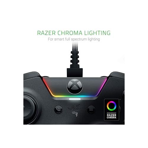 레이저 Razer Wolverine Ultimate Officially Licensed Xbox One Controller: 6 Remappable Buttons and Triggers - Interchangeable Thumbsticks and D-Pad - For PC, Xbox One, Xbox Series X & S - Black