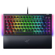 Razer BlackWidow V4 75% Mechanical Gaming Keyboard: Hot-Swappable Design - Compact & Durable - Orange Tactile Switches - Chroma RGB - MF Roller & Media Keys - Comfortable Wrist Rest - Black