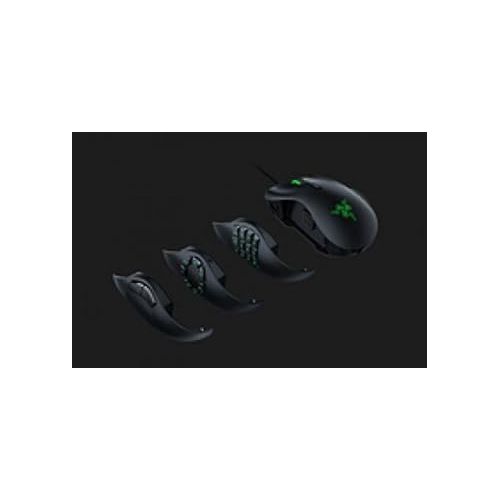 레이저 Razer Naga Trinity Gaming Mouse: 16,000 DPI Optical Sensor - Chroma RGB Lighting - Interchangeable Side Plate w/ 2, 7, 12 Button Configurations - Mechanical Switches