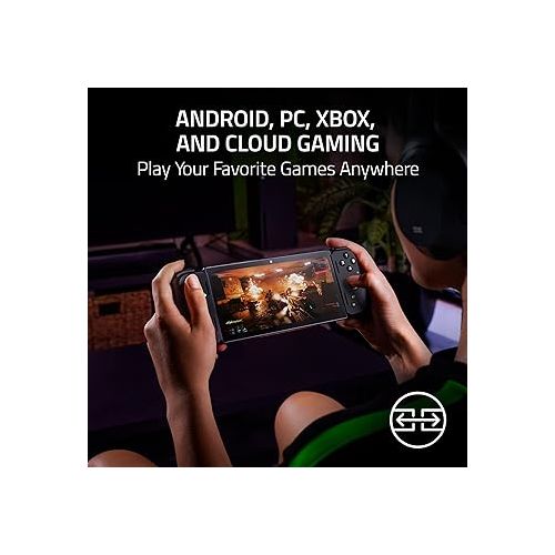 레이저 Razer Edge WiFi Gaming Tablet: Snapdragon G3X Gen 1 - Console-class Control with HyperSense Haptics - 6.8” 144Hz AMOLED FHD+ Touchscreen - Android, PC, Xbox, Cloud Gaming - Powered Nexus App