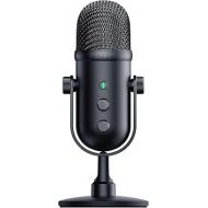 Razer Seiren V2 Pro USB Microphone for Streaming, Gaming, Recording, Podcasting on PC, Twitch, YouTube: High Pass Filter - Mic Monitoring and Gain Control - Built-in Shock Absorber and Mic Windsock