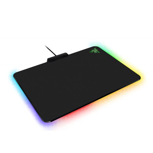 레이저 Razer Firefly Chroma Cloth Gaming Mouse Pad: Customizable Chroma RGB Lighting - 14x10 - Balanced Control & Speed - Non-Slip Rubber Base