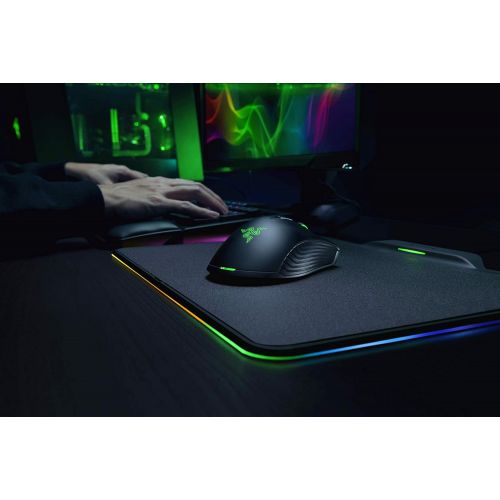 레이저 Razer Mamba HyperFlux Wireless Gaming Mouse & Mouse Pad: 16,000 DPI Optical Sensor - Chroma RGB Lighting - 9 Programmable Buttons - Mechanical Switches - Wireless Power Transfer