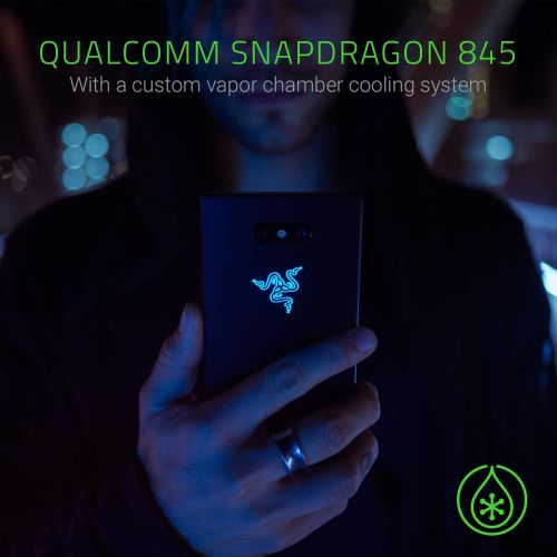 레이저 [아마존핫딜][아마존 핫딜] Razer Phone 2 (New): Unlocked Gaming Smartphone  120Hz QHD Display  Snapdragon 845  Wireless Charging  Chroma  8GB RAM - 64GB - Mirror Black Finish