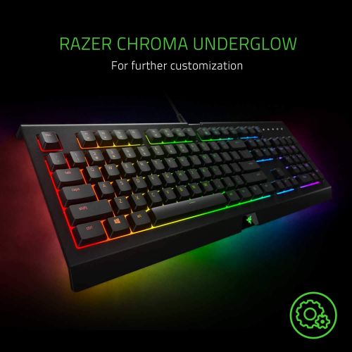 레이저 [아마존핫딜][아마존 핫딜] Razer Cynosa Chroma Pro Gaming Keyboard: Customizable Chroma RGB Lighting W/Underglow - Individuallly Backlit Keys - Spill-Resistant Design - Programmable Macro Functionality