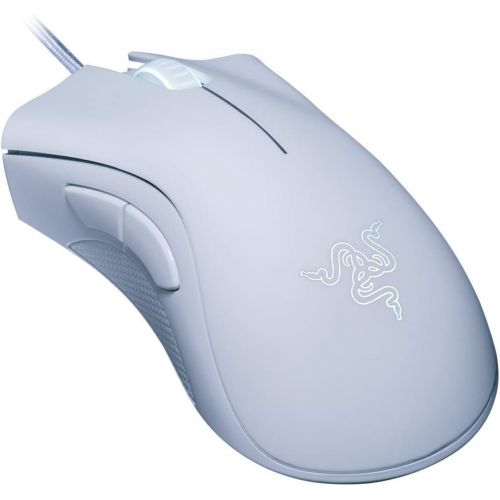 레이저 [아마존 핫딜] Razer DeathAdder Essential Gaming Mouse: 6400 DPI Optical Sensor - 5 Programmable Buttons - Mechanical Switches - Rubber Side Grips - White
