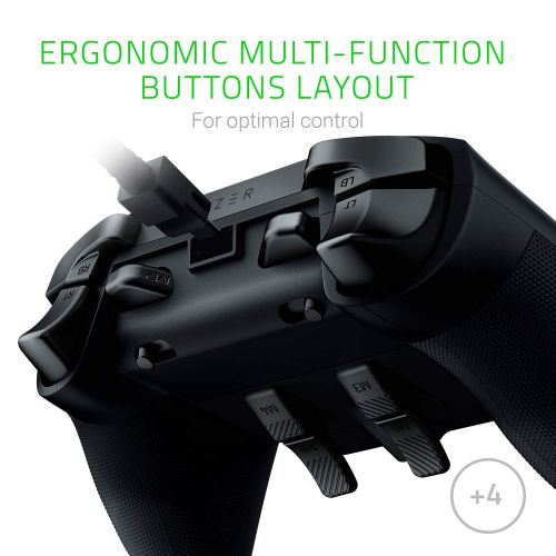 레이저 [아마존베스트]By Razer Razer Wolverine Ultimate: 6 Remappable Multi-Function Buttons and Triggers - Intrchangeable Thumbsticker and D-Pad - Razer Chroma Lighting - Gaming Controller works with Xbox One a