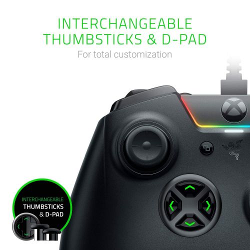 레이저 [아마존베스트]By Razer Razer Wolverine Ultimate: 6 Remappable Multi-Function Buttons and Triggers - Intrchangeable Thumbsticker and D-Pad - Razer Chroma Lighting - Gaming Controller works with Xbox One a