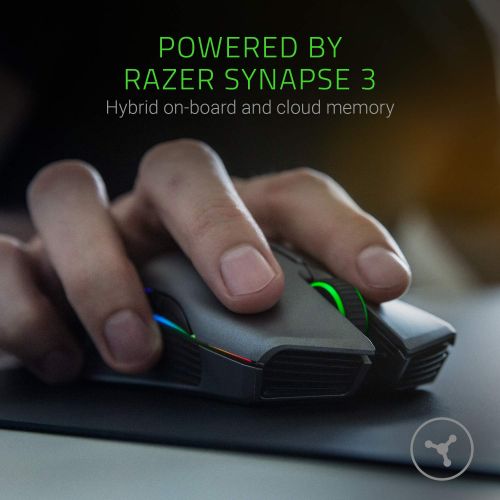레이저 [아마존 핫딜]  [아마존핫딜]Razer Lancehead Wireless (2019) - Kabellose Hoechstleistung in Gamingqualitat - Praziser Optischer Sensor - adaptive Frequenztechnologie - Gaming Maus fuer links- und Rechtshander, G