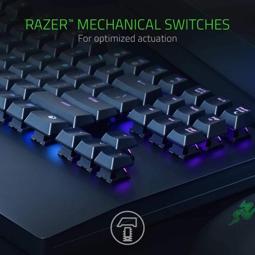 레이저 Razer Turret Wireless Mechanical Gaming Keyboard & Mouse Combo for PC, Xbox One, Xbox Series X & S: Chroma RGB/Dynamic Lighting - Retractable Magnetic Mouse Mat - 40hr Battery