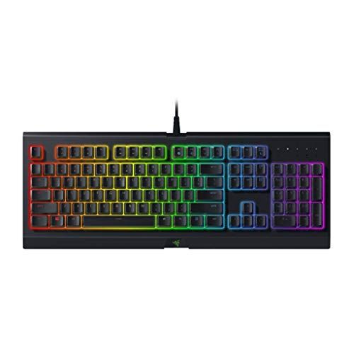 레이저 Razer Cynosa Chroma Gaming Keyboard: Individually Backlit RGB Keys - Spill-Resistant Design - Programmable Macro Functionality - Quiet & Cushioned