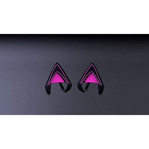 레이저 Razer Kitty Ears for Kraken Headsets: Compatible with Kraken 2019, Kraken TE Headsets - Adjustable Straps - Water Resistant Construction - Neon Purple