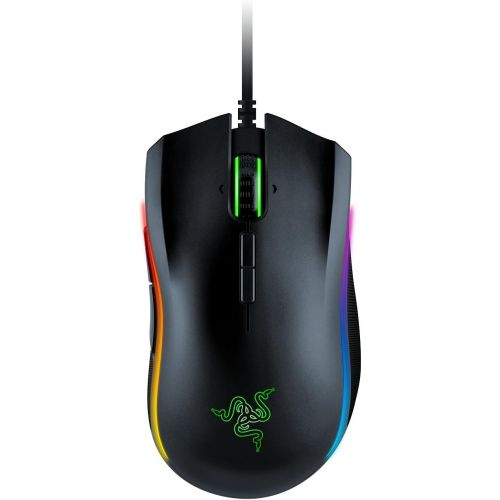 레이저 Razer Mamba Elite Wired Gaming Mouse & Sphex V2 Gaming Mouse Pad: Ultra-Thin Form Factor - Optimized Gaming Surface - Polycarbonate Finish