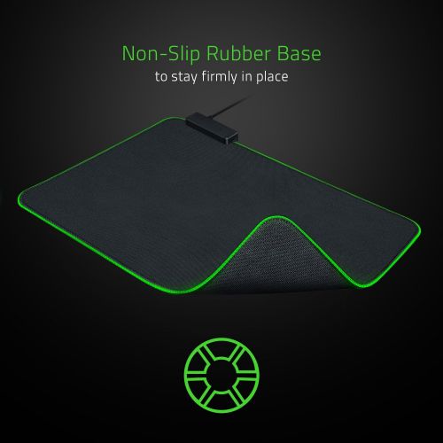 레이저 Razer Goliathus Chroma Gaming Mousepad: Customizable Chroma RGB Lighting - Soft, Cloth Material - Balanced Control & Speed - Non-Slip Rubber Base - Classic Black