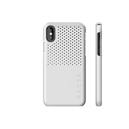 레이저 Razer Arctech Slim for iPhone Xs Max Case: Thermaphene & Venting Performance Cooling - Wireless Charging Compatible - Mercury White - RC21-0145BM03-R3M1