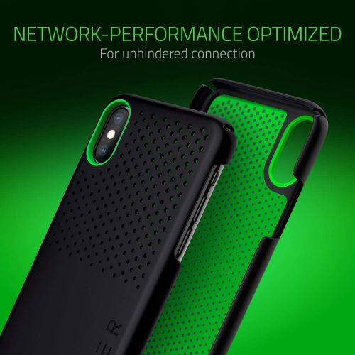 레이저 Razer Arctech Slim for iPhone Xs Max Case: Thermaphene & Venting Performance Cooling - Wireless Charging Compatible - Mercury White - RC21-0145BM03-R3M1