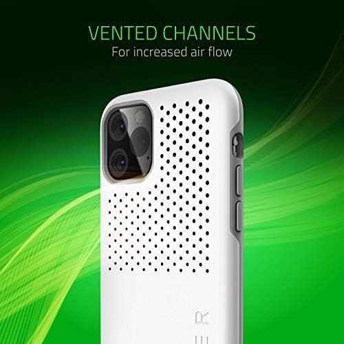 레이저 Razer Arctech Pro for iPhone 11 Pro Case: Thermaphene & Venting Performance Cooling - Wireless Charging Compatible - Drop-Test Certified up to 10 ft - Mercury White