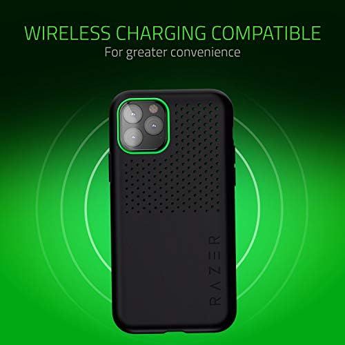 레이저 Razer Arctech Pro for iPhone 11 Pro Max Case: Thermaphene & Venting Performance Cooling - Wireless Charging Compatible - Drop-Test Certified up to 10 ft - Matte Black