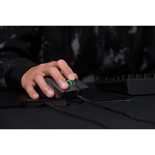 레이저 RAZER NAGA HEX V2: 7 Button Thumb Grid - 16,000 Adjustable DPI - New Ergonomic Form Factor - MOBA Gaming Mouse