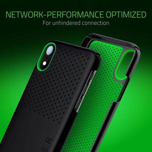 레이저 Razer Arctech Slim for iPhone XR Case: Thermaphene & Venting Performance Cooling - Wireless Charging Compatible - Matte Black