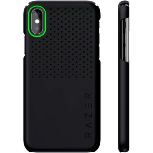 레이저 Razer Arctech Slim for iPhone Xs Case/iPhone X Case: Thermaphene & Venting Performance Cooling - Wireless Charging Compatible - Matte Black