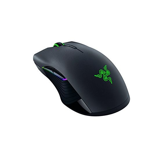 레이저 Razer Lancehead - Wireless Gaming Mouse: 16, 000 DPI Laser Sensor - Chroma RGB Lighting - 8 Programmable Buttons - Mechanical Switches