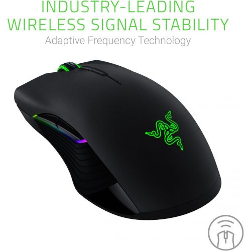 레이저 Razer Lancehead - Wireless Gaming Mouse: 16, 000 DPI Laser Sensor - Chroma RGB Lighting - 8 Programmable Buttons - Mechanical Switches