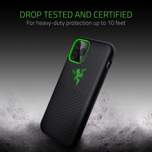 레이저 Razer Arctech Pro THS Edition for iPhone 11 Pro Max Case: Thermaphene & Venting Performance Cooling - Wireless Charging Compatible - Drop-Test Certified up to 10 ft - Matte Black