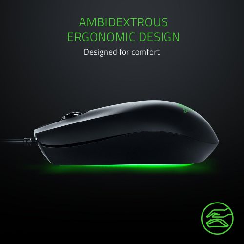 레이저 Razer Abyssus Essential: True 7,200 DPI Optical Sensor - 3 Hyperesponse Buttons - Powered by Razer Chroma - Ambidextrous Ergonomic Gaming Mouse