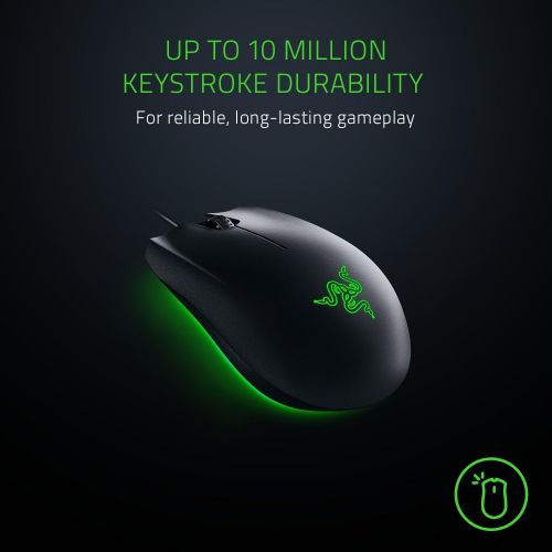 레이저 Razer Abyssus Essential: True 7,200 DPI Optical Sensor - 3 Hyperesponse Buttons - Powered by Razer Chroma - Ambidextrous Ergonomic Gaming Mouse