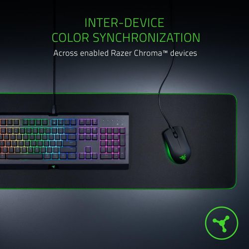 레이저 Razer Abyssus Essential: True 7,200 DPI Optical Sensor - 3 Hyperesponse Buttons - Powered by Razer Chroma - Ambidextrous Ergonomic Gaming Mouse