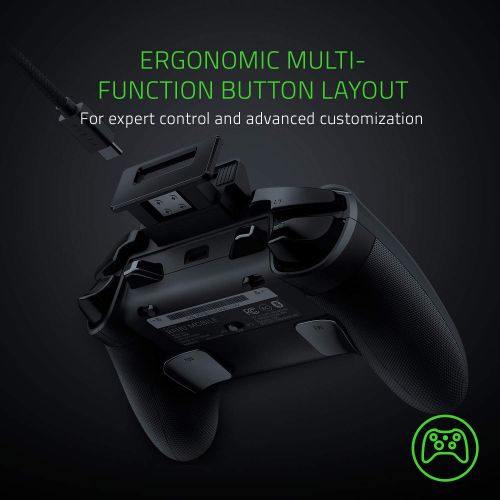 레이저 Razer Raiju Mobile: Ergonomic Multi-Function Button Layout - Hair Trigger Mode - Adjustable Phone Mount - Mobile Gaming Controller for PS4