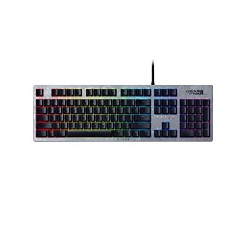 레이저 Razer Huntsman Gaming Keyboard: Fastest Keyboard Switches Ever - Clicky Optical Switches - Customizable Chroma RGB Lighting - Programmable Macro Functionality - Gears of War 5 Edit